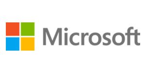 A logo of microsoft for the company.