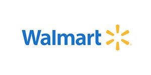 A blue and yellow logo for walmart.